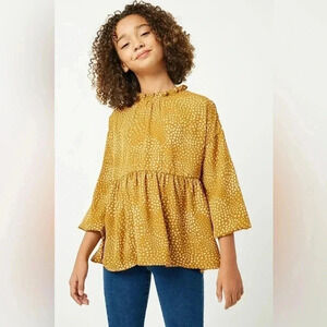 Hayden Girls Ruffle Babydoll Top - Size Large